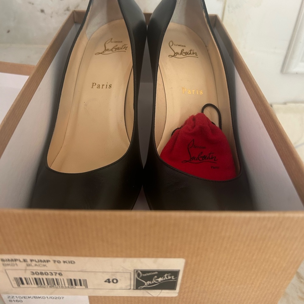 Christian Louboutin Black Simple Pump